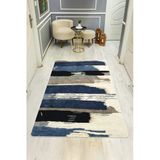 Modern Desenli Dijital Baskı Kaymaz Taban Halı H0942 Renkli 140 X 200