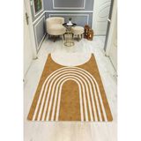 Modern Desenli Dijital Baskı Kaymaz Taban Halı H1014 Renkli 140 X 200