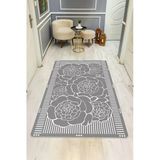 Modern Desenli Dijital Baskı Kaymaz Taban Halı H1102 Renkli 140 X 200