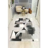 Modern Desenli Dijital Baskı Kaymaz Taban Halı H1117 Renkli 140 X 200