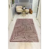 Modern Desenli Dijital Baskı Kaymaz Taban Halı H1126 Renkli 140 X 200