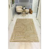 Modern Desenli Dijital Baskı Kaymaz Taban Halı H1127 Renkli 140 X 200