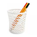 Modern Desenli Kalemlik 10 CM – Dekoratif Masaüstü Organizer | Sert Plastik Şık Kalem Tutucu