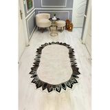 Modern Desenli Lazer Kesim Dijital Baskı Kaymaz Taban Halı H0405 Renkli 140 X 200