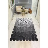 Modern Desenli Lazer Kesim Dijital Baskı Kaymaz Taban Halı H0445 Renkli 140 X 200