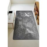 Modern Dijital Baskı Kaymaz Taban Çocuk Ve Genç Odası Halısı H0067 Renkli 100 X 200