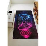 Modern Dijital Baskı Kaymaz Taban Çocuk Ve Genç Odası Halısı H0504 Renkli 100 X 300