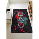 Modern Dijital Baskı Kaymaz Taban Çocuk Ve Genç Odası Halısı H0532 Renkli 80 X 150