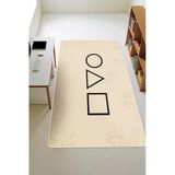 Modern Dijital Baskı Kaymaz Taban Çocuk Ve Genç Odası Halısı H0534 Renkli 100 X 200