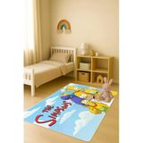 Modern Dijital Baskı Kaymaz Taban Çocuk Ve Genç Odası Halısı H0545 Renkli 80 X 200