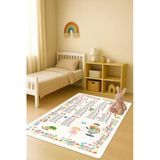Modern Dijital Baskı Kaymaz Taban Çocuk Ve Genç Odası Halısı H0634 Renkli 100 X 300