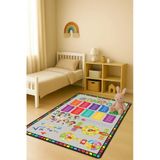 Modern Dijital Baskı Kaymaz Taban Çocuk Ve Genç Odası Halısı H0635 Renkli 160 X 230