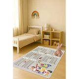 Modern Dijital Baskı Kaymaz Taban Çocuk Ve Genç Odası Halısı H0639 Renkli 100 X 200