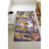 Modern Dijital Baskı Kaymaz Taban Çocuk Ve Genç Odası Halısı H0647 Renkli 100 X 300