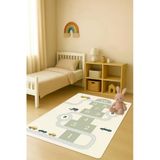 Modern Dijital Baskı Kaymaz Taban Çocuk Ve Genç Odası Halısı H0699 Renkli 120 X 180