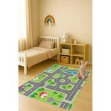Modern Dijital Baskı Kaymaz Taban Çocuk Ve Genç Odası Halısı H0715 Renkli 200 X 300