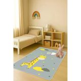 Modern Dijital Baskı Kaymaz Taban Çocuk Ve Genç Odası Halısı H0796 Renkli 80 X 150