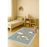 Modern Dijital Baskı Kaymaz Taban Çocuk Ve Genç Odası Halısı H0798 Renkli 140 X 200