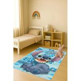 Modern Dijital Baskı Kaymaz Taban Çocuk Ve Genç Odası Halısı H0992 Renkli 100 X 200