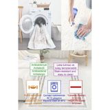 Modern Dijital Baskılı Halı Makinede Yıkanabilir Kaymaz Taban Oturma Odası Salon Ve Yolluk Halı 80 X 150 Cm Bej