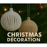 Modern Dikey Hatlı Yılbaşı Ağacı Süs Seti - 3D Tasarım Minimalist Noel Dekorasyonu & Estetik Çam Ağacı Askı Objeleri