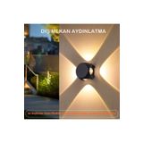 Modern Dış Mekan Aydınlatma 8 Watt Dört Yönlü Dekoratif Aydınlatma Cata Star Led Aplik HSPLİNM-3341