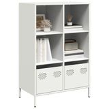 Modern dolap, beyaz çelik, 68 x 39 x 103,5 cm: Çekmeceli şık ofis mobilyası, klasik ve dayanıklı, malzemelerinizi düzenlemek için geniş alan ve istikrar sunar.