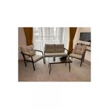 MODERN " Dünya Balkon, Bahçe, Cafe - Metal Kanepe Koltuk Takımı - 2+1+1+ Sehpa