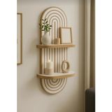 Modern Duvar Rafı 70x20 cm | Dekoratif Ahşap Duvar Rafı | Minimalist Çok Amaçlı Raf | Salon, Mutfak, Banyo ve Antre için Şık Tasarım
