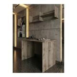 Modern Duvar Raflı Çalışma Masası Ve Kitaplık Seti - Ofis-120-2-2