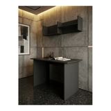 Modern Duvar Raflı Çalışma Masası Ve Kitaplık Seti - Ofis-120-2-4