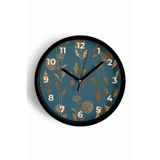Modern Duvar Saati - 25cm - Önü Camlı Siyah Kasa - Sessiz Mekanizma, JH0774S25SKP