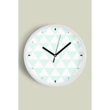 Modern Duvar Saati - 30cm - Önü Camlı Beyaz Kasa - Sessiz Mekanizma, JH0870S30BKP
