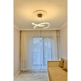 Modern Eskitme Karçiçeği Model 3 Renk Kumandalı (Beyaz / Sarı / Günışığı) LED Avize - Sarı Led Işık - Eskitme - Gold