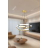 Modern Eskitme Space Model 3 Renk (Beyaz&sarı&günışığı) LED Avize - Eskitme - Gold
