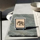 Modern Fil Motifli Özel ve Değerli Obje 10x10 cm | Ofis ve ev dekoru için özel bir seçim, ince düşünülmüş seçkin ve sakinleştirici bir detay sunar