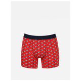 Modern Fit Baskılı Erkek Kirmizi Boxer