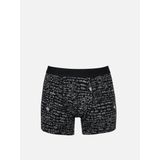 Modern Fit Baskılı Erkek Siyah Boxer Cl1072436