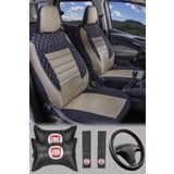 Modern Garaj Fiat Albea, Tipo, Linea, Palio, Egea, Tempra Uyumlu Gofrajli Oto Koltuk Kilifi Seti