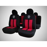 Modern Garaj Opel Astra, Corsa, Vectra Uyumlu Logolu Oto Koltuk Kilif Seti Ekosportkirmizi