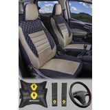Modern Garaj Renault R9 Broadway R12 Toros, R11 Flash, R19 Europa Gofrajli Oto Koltuk Kilifi Seti
