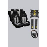 Modern Garaj Renault R9 Broadway, R12 Toros, R11, R19 Europa Oto Koltuk Kilif Seti Ekospor Gri
