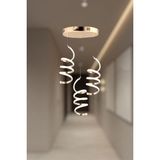 Modern Gold 3'lü Yay Sarkıt Model Beyaz Renk LED Avize - Gold - Beyaz