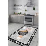 Modern home Figürlü Dijital Baskı Dot/Keçe Mutfak Halısı Makinada Yıkanabilir Halı