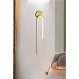 Modern Kablosuz Gold Led Pilli Aplik, Duvar Aplik ve İç Mekan Aplik