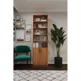 Modern Kapaklı Ayarlanabilir Raf Ev Ofis Kitaplık %100 Mdf Dekoratif Kitaplık K35