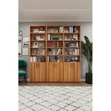 Modern Kapaklı Ayarlanabilir Raf Ev Ofis Kitaplık %100 Mdf Dekoratif Kütüphane K54