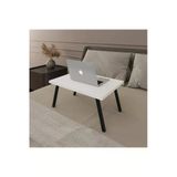 Modern Katlanır Laptop Yemek Çalışma Masası %100 Mdf Çok Amaçlı Sehpa Masa Laptopmasa01 Beyaz