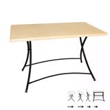 Modern Katlanır Masa 70X120 Cm - (Werzalit, Wermodin Ve Allzalit Tabla) - Akçaağaç