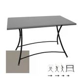 Modern Katlanır Masa 70X120 Cm - (Werzalit, Wermodin Ve Allzalit Tabla) - Koyu Gri